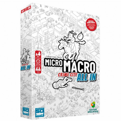 Micro MACRO All In - juego cooperativo de detectives para 1-4 jugadores