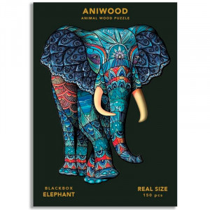 Aniwood Elephant - Puzle animal de madera 124 piezas