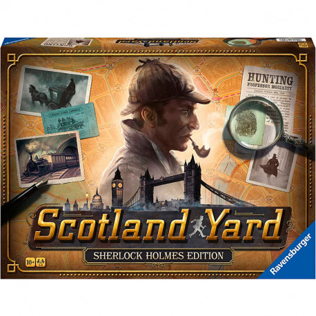 Scotland Yard Edición Sherlock Holmes - intuitivo juego de estrategia y cooperación para 2-6 jugadores