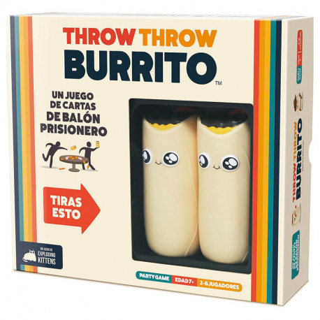 Throw Throw Burrito - juego de cartas de balón prisionero para 2-6 jugadores