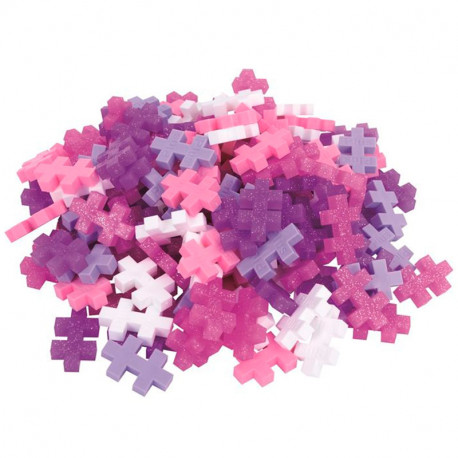 Plus-Plus Tub Mini Basic 100 peces colors purpurina - joguina de construcció