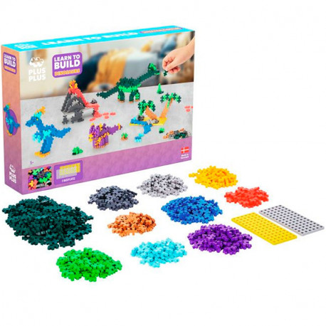Plus-Plus Mini Learn to Build Dinosaures 600 peces - joguina de construcció
