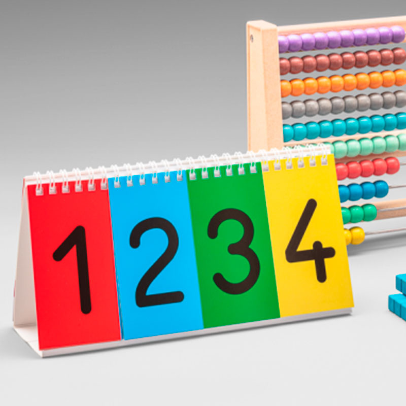 Flip Chart con números de valor posicional 4 dígitos de Wissner