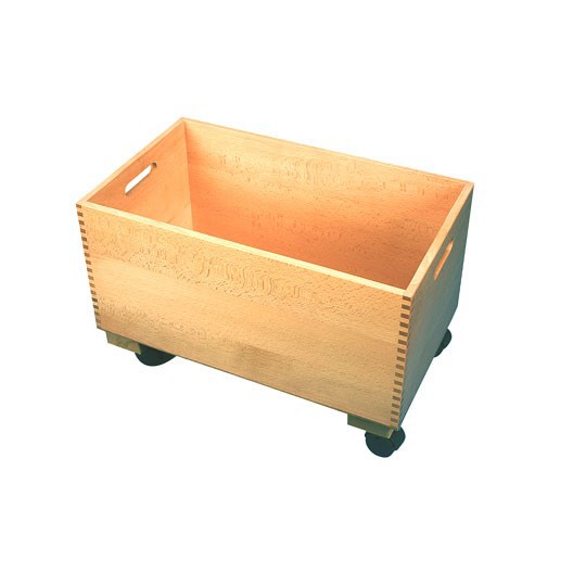 Container machihembrado vacío con ruedas para 300 cubos
