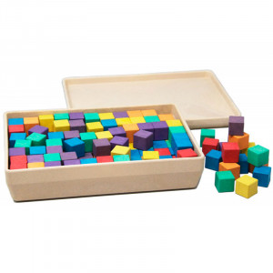 Cubs de colors 2x2x2 - 150 peces de fusta reciclada RE-wood