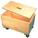 Tapa de madera de haya maciza para contenedor y cajas