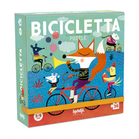 Puzzle de bolsillo Bicicleta- 36 piezas