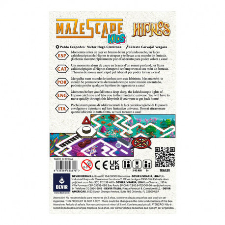 MazeScape KIDS Hipnos - juego de ingenio para 1 jugador