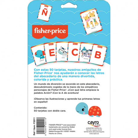 Abecedari amb Targetes Flaix Cards Fisher-Price - castellà