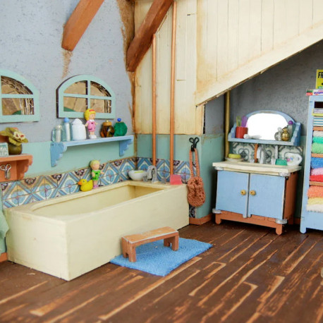 Kit mobles de fusta Portes i Finestres DIY per a la casa dels Ratolins