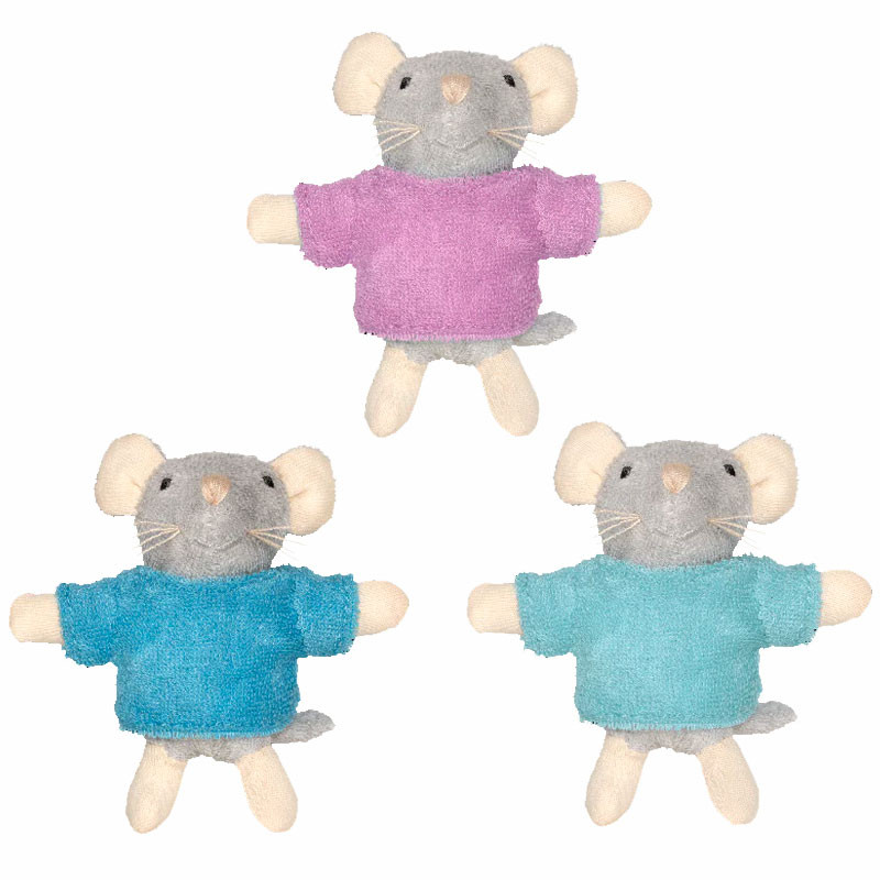 Peluches Ratones Trillizos - muñeco original de La casa de los Ratones