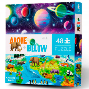 Puzzle de suelo Above & Below  LA TIERRA y El ESPACIO - 48 pzas.