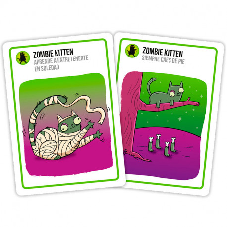 Zombie Kittens - juego de cartas para 2-5 jugadores