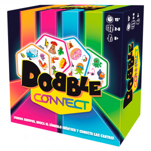 Dobble Connect - juego de cartas de atención y estrategia