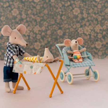 Cambiador para bebés ratones Maileg - Ocre