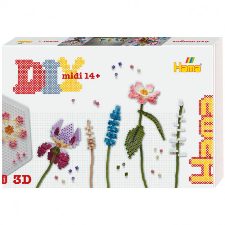 Caja Regalo Hama 3D DIY - Ramo de Flores