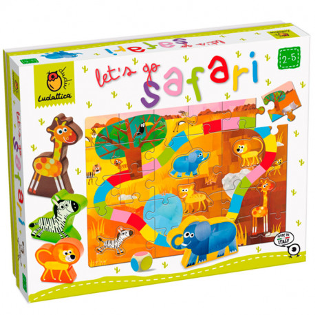 Let's Go Safari - juego de mesa infantil de la colección Ludattica Play Dudú