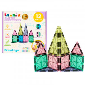 IMANIX Glitter (Ed. Limitada) 12 piezas translúcidas - juego de construcción magnético