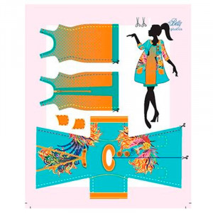 Conjunt de Roba per a cosir Twiggy Mondriaan - Dress your Doll
