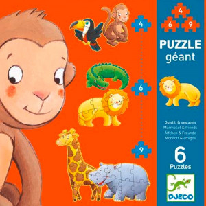 Puzzle gigante Oustiti y sus amigos - 38 piezas