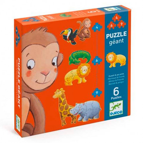 Puzzle gigante Oustiti y sus amigos - 38 piezas