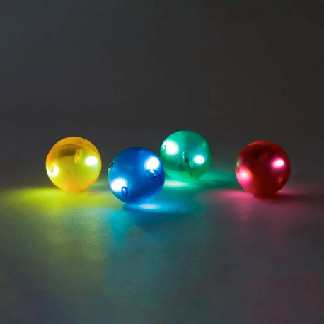 Imanballs LED - 4 bolas imantadas con luz LED para IMANIX Tobogán