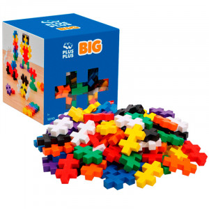 Plus-Plus BIG Cubo 100 piezas colores básicos - juguete de construcción