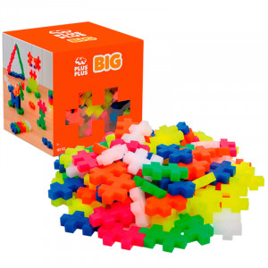 Plus-Plus BIG Cubo 100 piezas colores NEÓN - juguete de construcción
