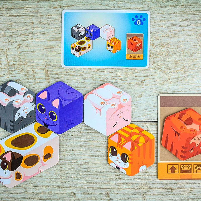 Kitty Paw CAT BOX - divertit joc de taula familiar per a 2-4 jugadors