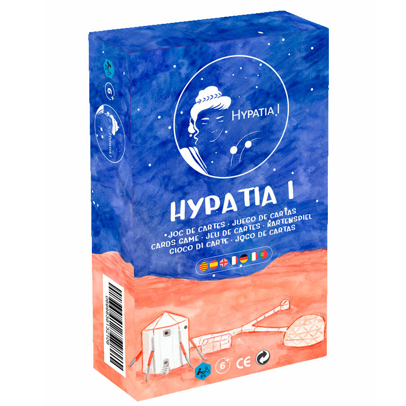 Hypatia I - juego de cartas de Lastuf Games para 2-4 astronautas