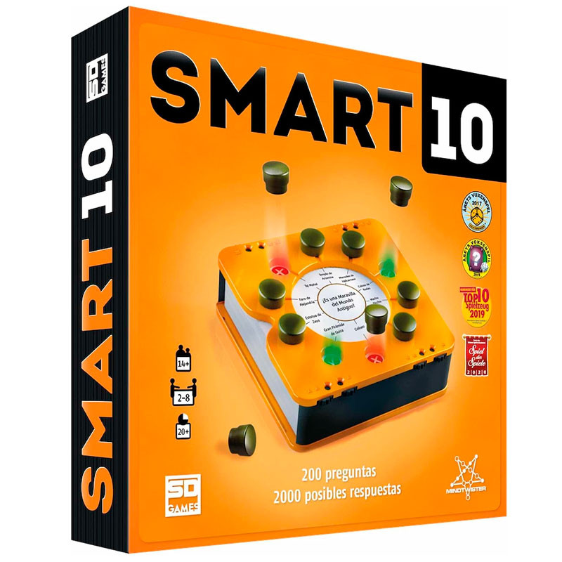 SMART 10 - juego de cultura general con preguntas y respuestas para 2-8 jugadores