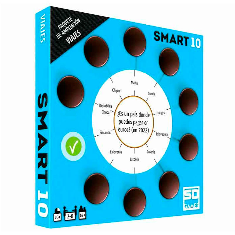 Paquet d'ampliació SMART 10 Viatges amb 50 cartes de doble cara