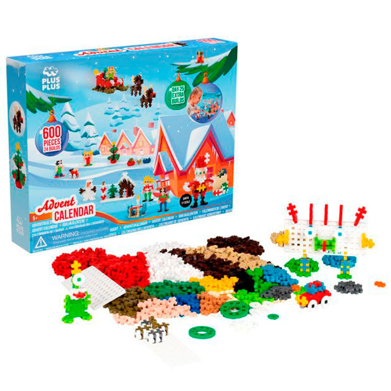 Plus-Plus Mini Calendari d'Advent 600 peces - joguina de construcció