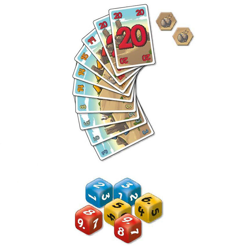 Armadillo - Joc de càlcul mental amb cartes i daus per a 2-6 jugadors