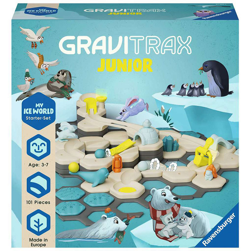 GraviTrax JUNIOR Ice World set de iniciación - pista de canicas interactiva - LIQUIDACIÓN