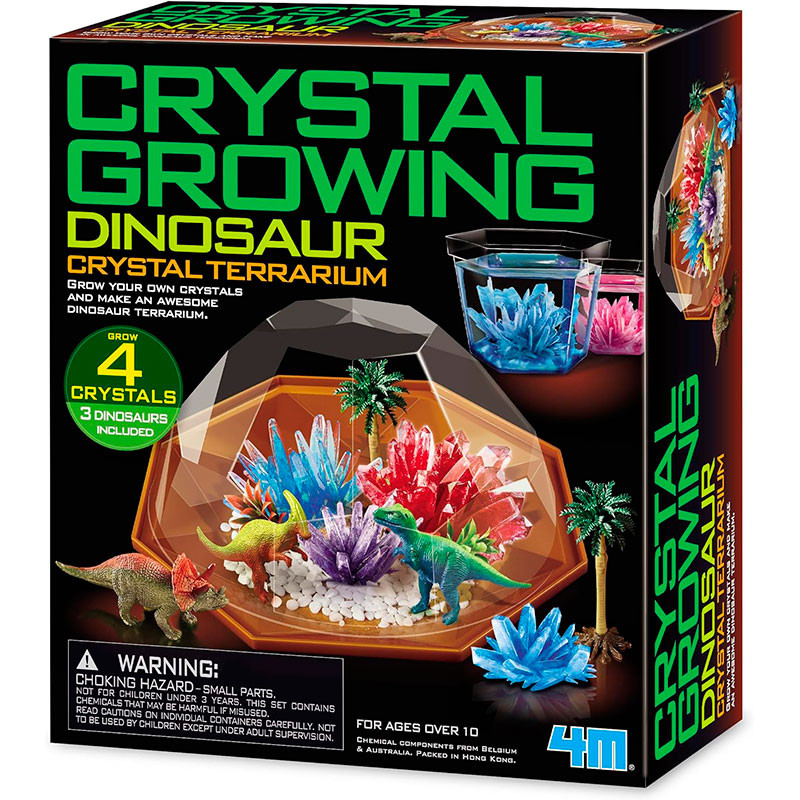 Terrari de cristalls amb Dinosaures - Crystal Growing