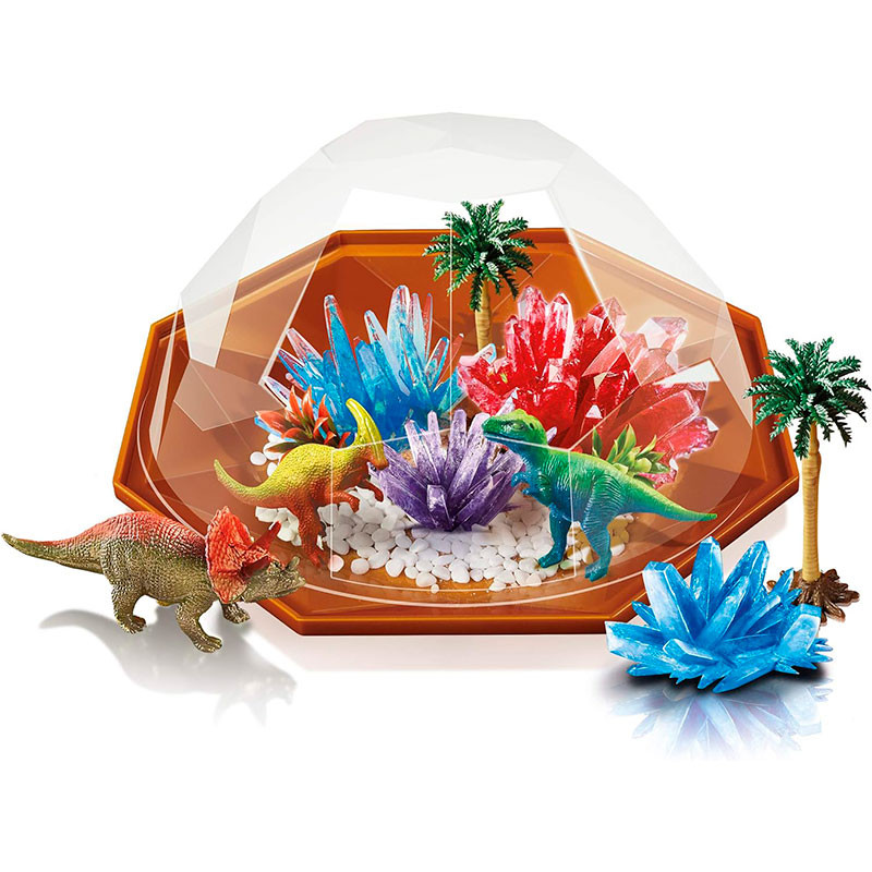 Terrario de cristales con Dinosaurios - Crystal Growing