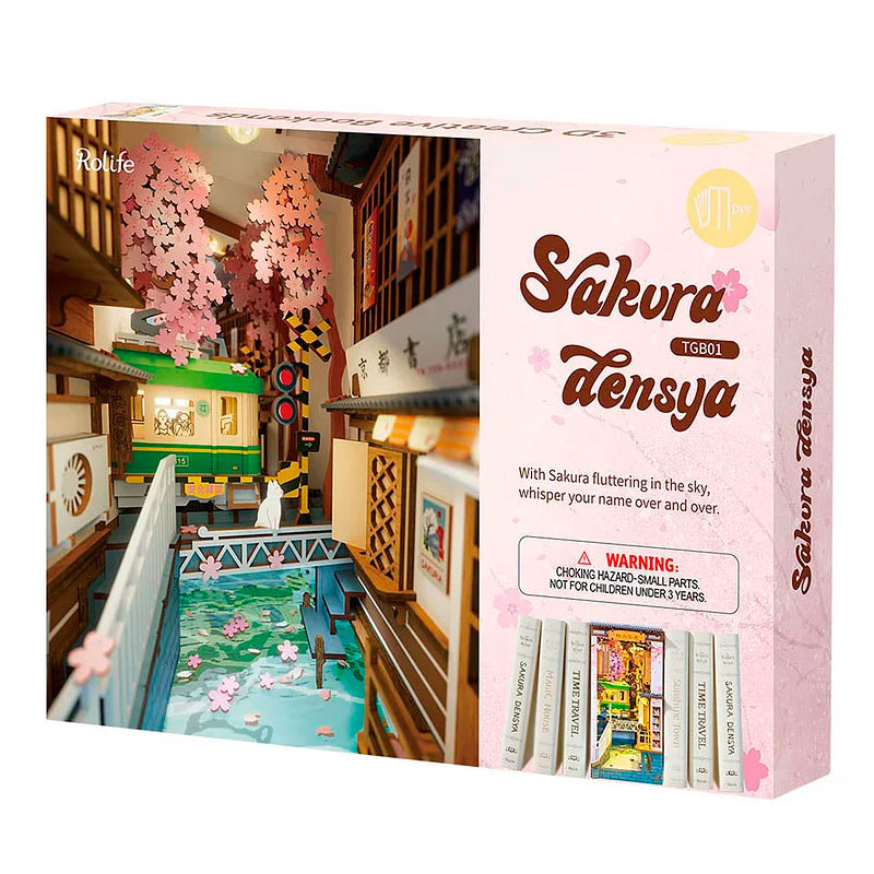 Sakura Densya - Suport de llibres creatiu 3D (DIY)