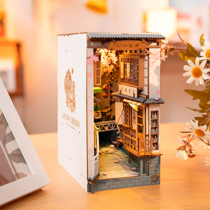 Sakura Densya - Soporte de libros creativo 3D (DIY)