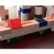 8 bloques de construcción, diferentes medidas y colores