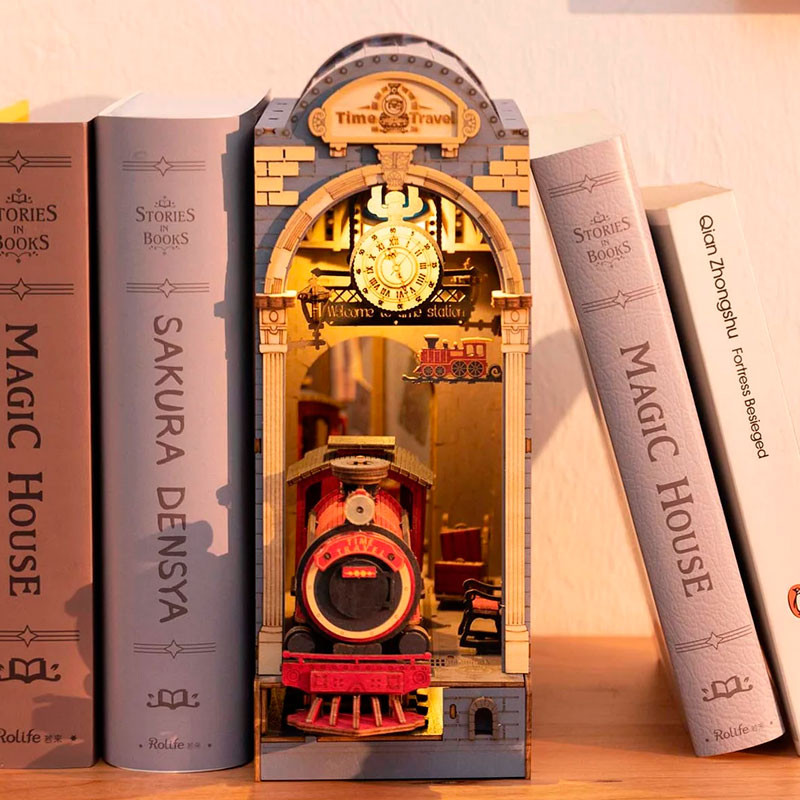 Time Travel - Soporte de libros creativo 3D (DIY)