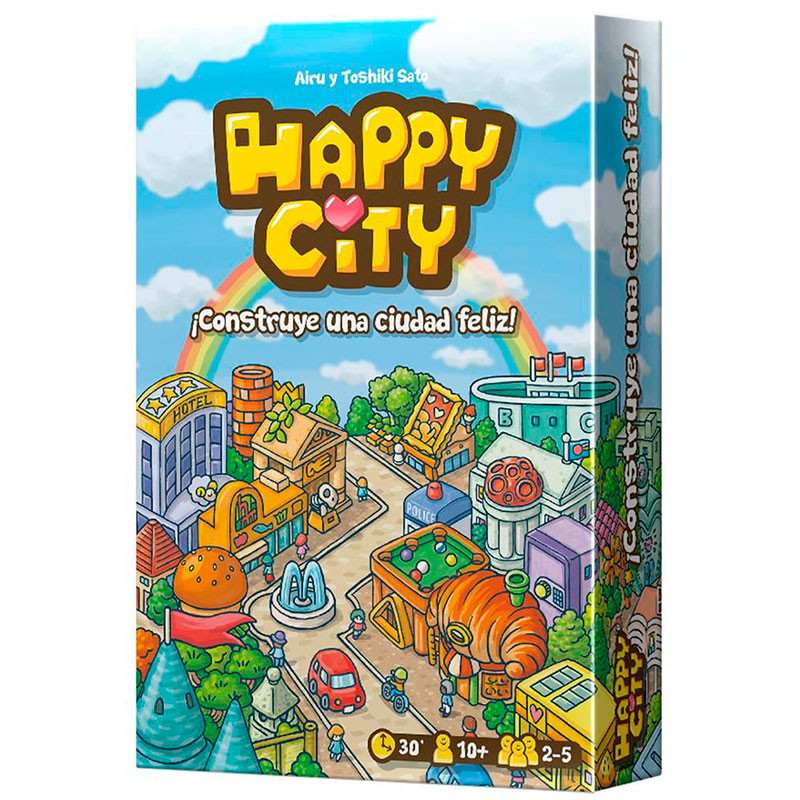 Happy City - Juego de cartas de planificación y estrategia para 2-5 jugadores