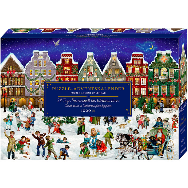 Calendario de Adviento Noche de invierno en la ciudad - Puzzle 1000 piezas