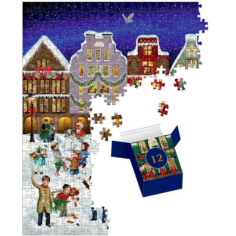 Calendario de Adviento Noche de invierno en la ciudad - Puzzle 1000 piezas