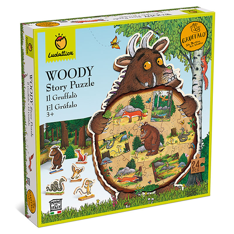 Woody Story Puzle El Grúfalo - puzle de fusta de 24 peces