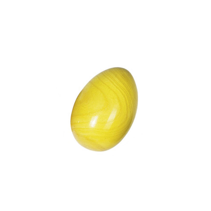 Maraca en forma d'ou de fusta diversos colors