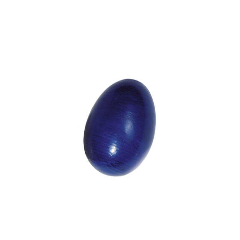 Maraca en forma d'ou de fusta diversos colors