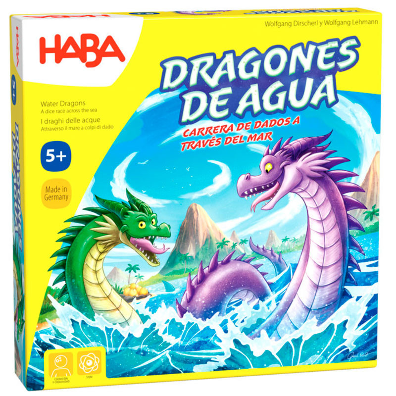 Dracs d'Aigua - Carrera de daus a través de la mar per a 2-4 jugadors