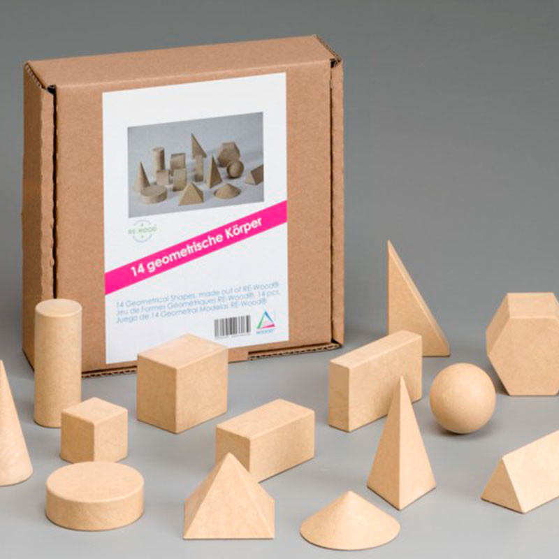 14 formas geométricas de madera reciclada Re-wood