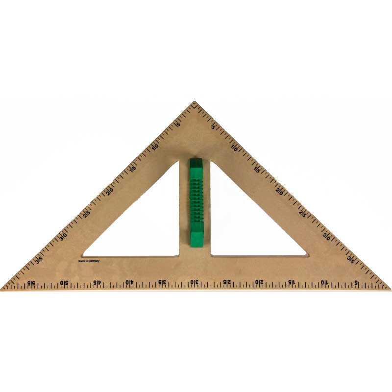 Escuadra magnética 60 cm para el aula - Madera reciclada RE-Wood